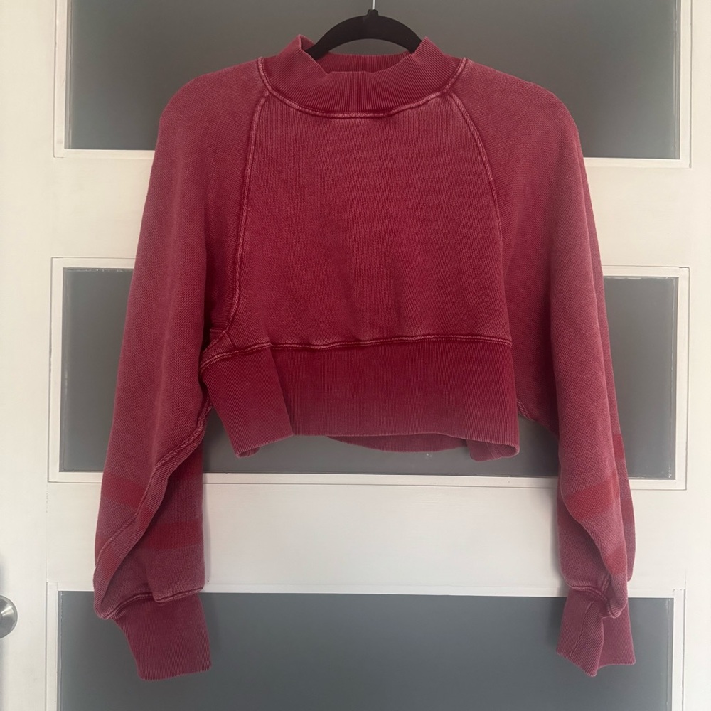 Free People Cropped Sweatshirt